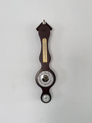 Vtg West Germany Weather Station Barometer Thermometer Hygrometer Wall Mount - Image 1 of 4