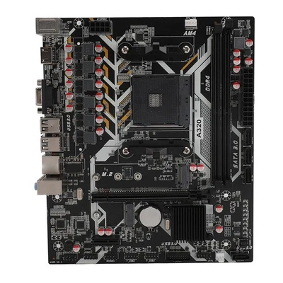 Desktop Motherboard Dual DDR4 Memory PCI‑E 16X Gen 3.0 Slot NVME M.2 Port ATX UK - Image 1 of 4