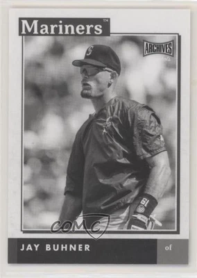 2020 Topps Archives Snapshots Black & White Jay Buhner #AS-JB Foto 1 de 2