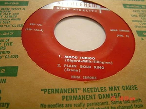 NINA SImone , BETHLEHEM  136 , label  EP-ABT Mint-,VINYL to very good+++ - Picture 1 of 1