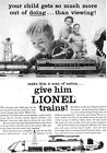 Lionel Trains Virginian TOYS Make Him A Man Of Action 1955 Magazine Print Ad