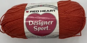 Red Heart Designer Sport Yarn "Terra Cotta" 1 Skein #1000 - Picture 1 of 4