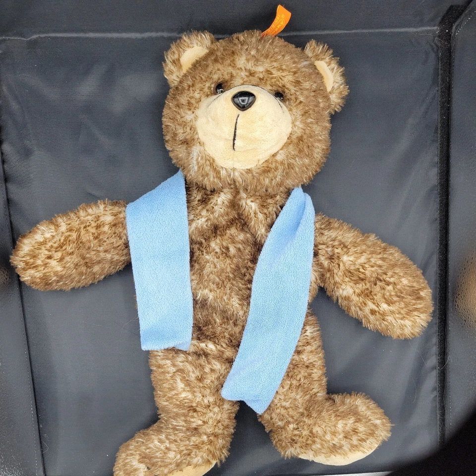 Original Fashy Plush Bear Hot Water Bottle Cover Only Brown USED 18" Germany - Image 1 of 4