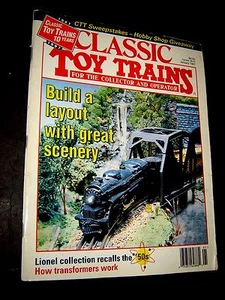 Classic Toy Trains Magazine January 1997 10 years layout great scenery Lionel ! - Picture 1 of 1