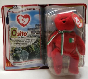 TY BEANIE Int'l Bears II "OSITO" the bear Mexico 1999 McD Collection Vintage - Bild 1 von 3