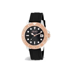 LIU JO NIGHT SILVER/ROSE GOLD OROLOGIO UOMO SOLO TEMPO TLJ1879 NUOVO - Foto 1 di 2