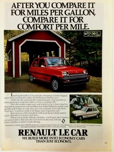 1980 Renault Le Car Print Ad 11 x 8 inches - Picture 1 of 2