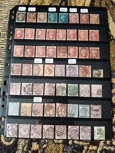 Great Britain Stamp Collection - All Queen Victoria - 2 Pages - Used - R153 - Picture 1 of 2