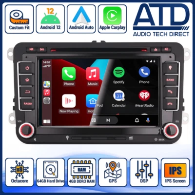 Carplay Radio Android per VW Skoda Seat Auto Satnav DVD GPS Dsp Stereo A85PRO48V - Immagine 1 di 4