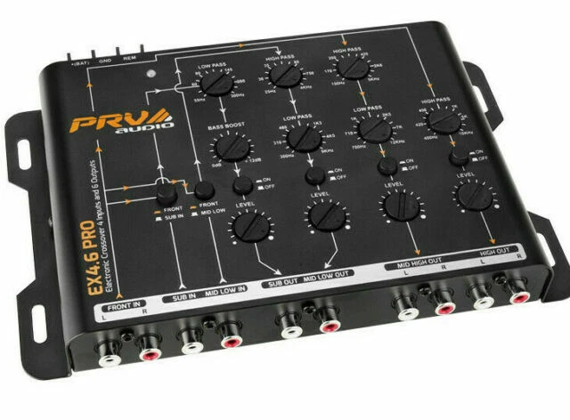 PRV AudioEX 4.6 PRO 4 Way Electronic Crossover