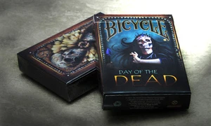 DAY OF THE DEAD BICYCLE DECK OF PLAYING CARDS POKER SIZE 1 PC BY COLLECTABLE - Foto 1 di 2
