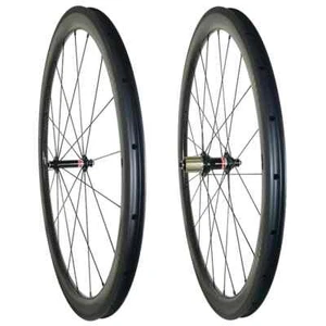 700C Road Bike Racing Carbon Wheelset 25mm Wide 20H 24H HG XDR Campy UD 3K 12K - Picture 1 of 11