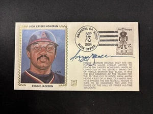 REGGIE JACKSON - Autograph - 500th Home Run - Gateway Stamp Cachet - Cal Angels - Picture 1 of 4