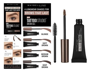 MAYBELLINE Tattoo Brow Gel Waterproof Long-Lasting Ultra-Resistant Smudgeproof - Picture 1 of 7