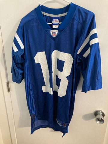 Reebok  Peyton Manning Indianapolis Colts nfl  jersey sz Starter sz adult Medium Cover