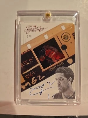 2012-13 National Treasures Landry Fields Game Film Auto 1/5 Red Foil - Image 1 of 4
