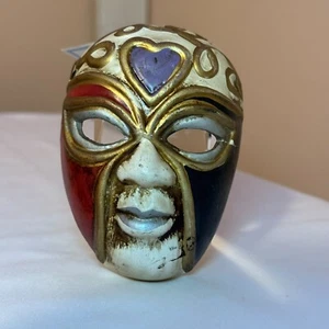 Vintage Wall Decor Masks Mardi Gras Gambina Mask - Picture 1 of 5