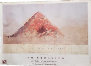 @ EXHIBITION POSTER: TIM STORRIER Tomb of Affection Art Gallery NSW 1986 - Picture 1 of 1