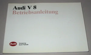 Betriebsanleitung Audi V8 quattro Typ D11 Bedienungsanleitung Stand 10/1988 - Picture 1 of 5