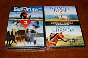 NEW Lot of 2 Double Feature DVD's - Natalie's Rose / Second Chances / Red Fury + - Picture 1 of 2