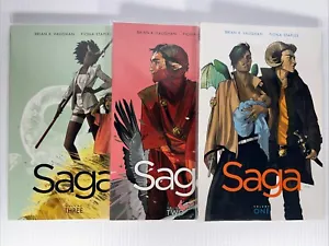 Saga TPB 1-3 collects #1-18 Brian Vaughan/Staples Trade Paperback Image 2012 NM - Picture 1 of 8