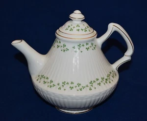 Vintage Royal Tara China Irland gerippt geriffelt SPALIER KLEEBLATT 6 Tassen 7 1/2" Teekanne - Bild 1 von 4