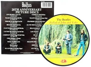 NEW! Beatles Picture Disc 7" Vinyl Ballad of John And Yoko The 20th Anniversary - Picture 1 of 2