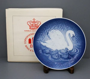 BING & GRONDAHL 1969-1984 Jubileo 9" Placa Cisne & Goslings. Día de la Madre - Imagen 1 de 3