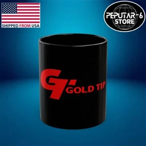 Tazza nera tè caffè freccia punta oro 11 oz 15 oz - Foto 1 di 1