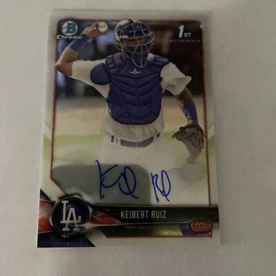 2018 bowman chrome keibert ruiz auto - Image 1 of 2