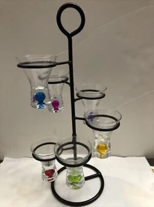 Home Essentials 7 Piece 1.5 Ounce Shooter Set With Rack New - Picture 1 of 7