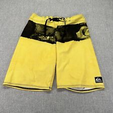 Quiksilver Kelly Slater Swim Trunks Mens Small Cypher Series Yellow 
