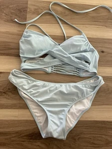 PINK Victoria Secret Women’s Light Blue Bikini Set Large - Picture 1 of 4