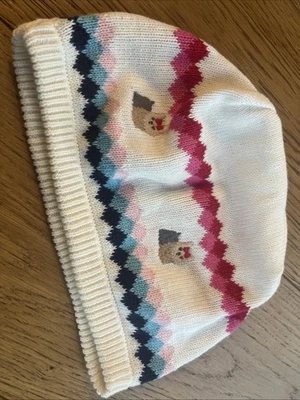 Gymboree New York Girl Puppy School Collection Beret sweater Hat Sz 8 & Up NWT - Image 1 of 3