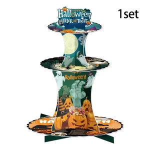 For Halloween Celebrations 3-Tier Dessert Tray Effortless Assembly Design - Picture 1 of 12