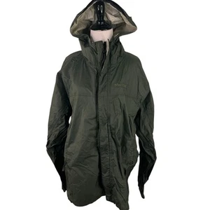 Marmot Vintage Nylon Green Waterproof Rain Hiking Hooded Jacket Size Large - Picture 1 of 10