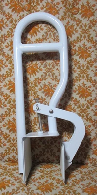 Trilho de segurança ajustável para banheira chuveiro cabo de aço inoxidável, branco - Imagem 1 de 4