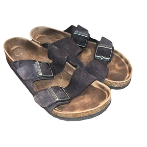 Sandali Birkenstock Arizona scamosciati neri, EU 39 US 8-8,5, vestibilità regolare, unisex - Foto 1 di 5