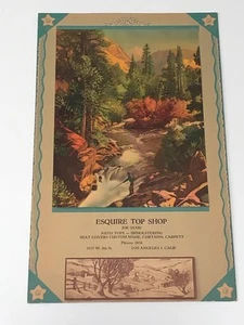 Vintage 1948 Calendar Complete 9.5x15.5 Esquire Top Shop Los Angeles Fishing - Picture 1 of 7
