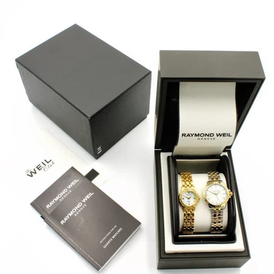 Raymond Weil Tango 5860 5960 Date 6.25-7.5in Ladies Watches Lot of 2 #WB3400-2 - Image 1 of 4