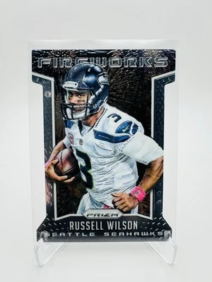 Panini Prizm Russell Wilson 2015 - fuegos artificiales troquelados Foto 1 de 2