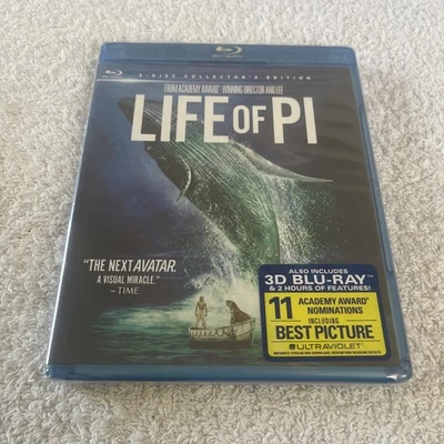 Life of Pi (Blu-ray/Dvd, 2012, 3-Disc Set) Region A Brand New And Sealed - image 1 of 4