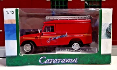 Cararama 1:43 Scale Land Rover Series III 109 Fire and Rescue - NIB   (FD-20 - Image 1 of 4