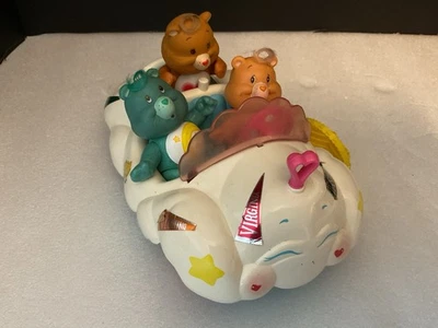 Kenner Care Bears Cloud Car American Greetings 1983 vehículo con 3 osos de cuidado Foto 1 de 4