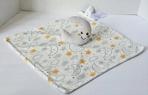 Koala Baby Moon Stars Lovey Baby Security Blanket Clouds Gray Yellow 2023 13" - Picture 1 of 7