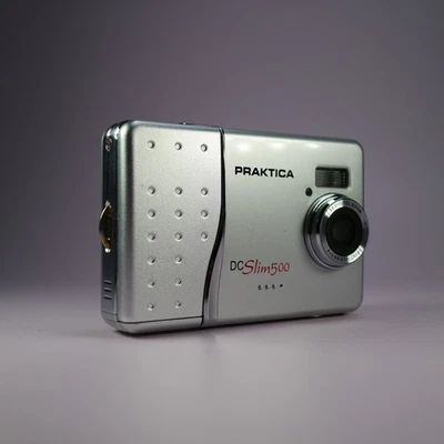 Praktica Digital Camera DCSlim 500 5.0MP Silver Tested - Image 1 of 4