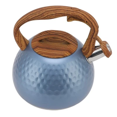 Blue 3 Liter Whistling Tea Kettle Stainless Steel Teapot With Handle For In TU - Image 1 of 4