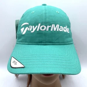 TaylorMade Golf Hat Womens Adjustable Strapback Mint Baseball Dad Cap UPF 25 NEW - Picture 1 of 11