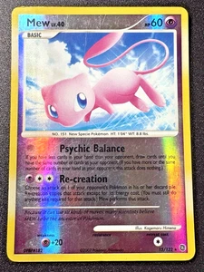 Mew 15/132 D&P Secret Wonders Pokemon Card Reverse Holo Foil Rare MP - Picture 1 of 11