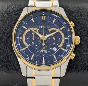 Citizen Chronograph Quartz Ref. 0520-S124107 – Edelstahl/Gold Ø42mm Uhr  #1512 - Bild 1 von 9